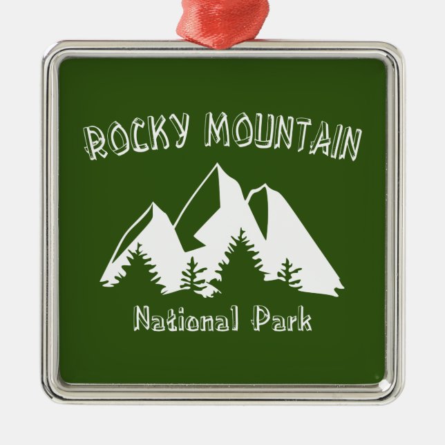 Rocky Mountain National Park Metal Ornament (Front)