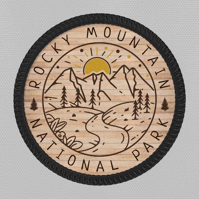 Rocky Mountain National Park Minimalist Wood Patch (Creator Uploaded)
