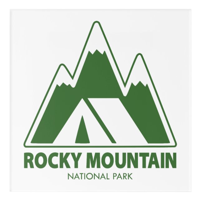 Rocky Mountain National Park Mountains Camping Acrylic Print (Front)