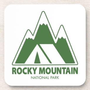 Rocky Mountain National Park Mountains Camping Beverage Coaster