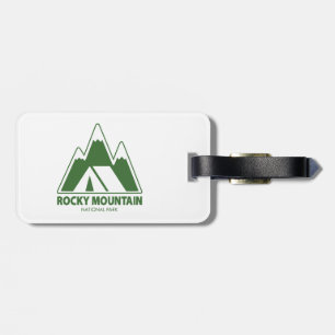 Rocky Mountain National Park Mountains Camping Luggage Tag