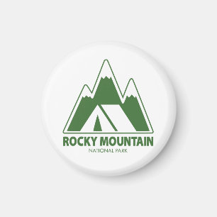 Rocky Mountain National Park Mountains Camping Magnet