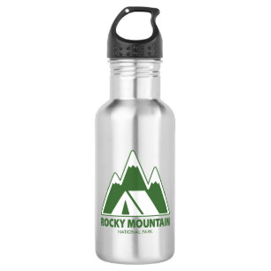 Rocky Mountain National Park Mountains Camping Stainless Steel Water Bottle