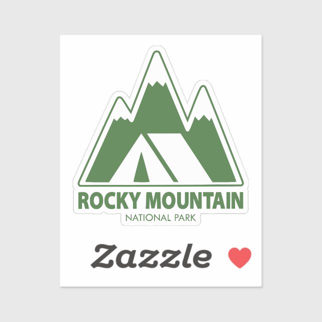 Rocky Mountain National Park Mountains Camping Sticker (Sheet)