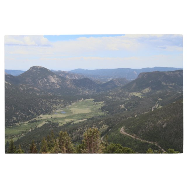 Rocky Mountain National Park on a Sunny Day Metal Print (Front)