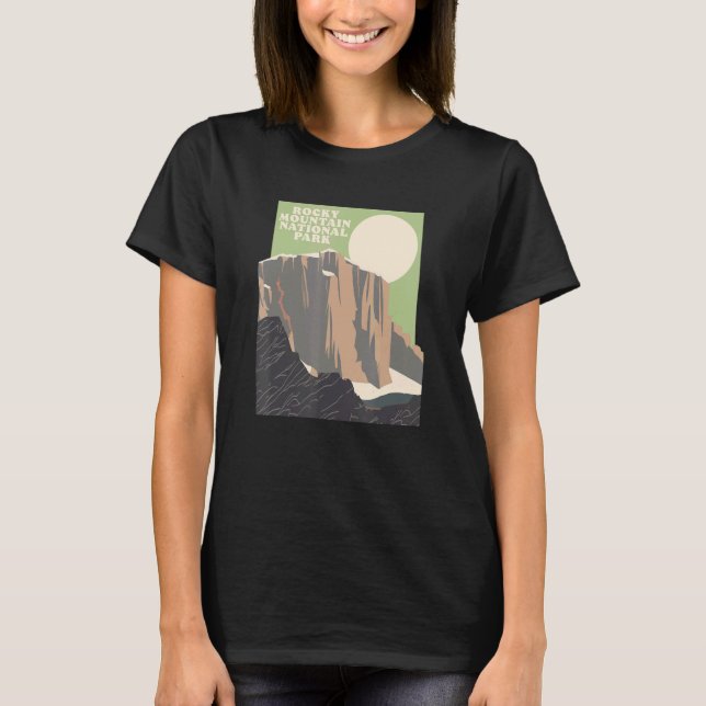 Rocky Mountain National Park Peak Estes Park T-Shirt (Front)