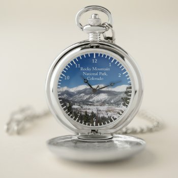 Rocky Mountain National Park Pocket Watch by Capts_Nature_Store at Zazzle