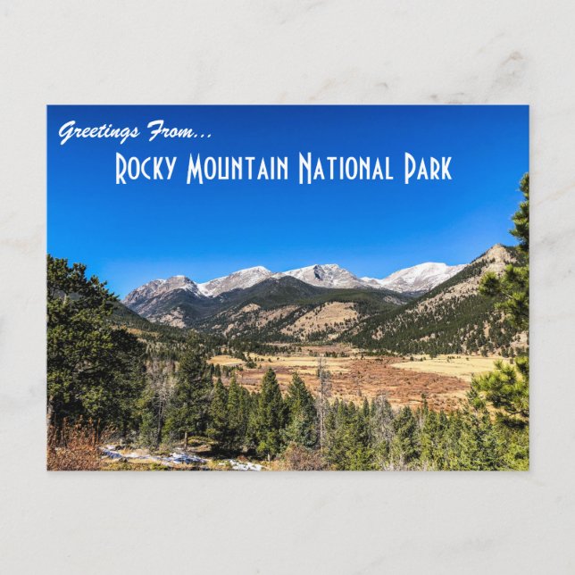 Rocky Mountain National Park Postcard (Front)