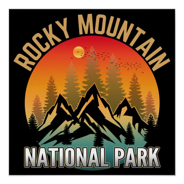 Rocky Mountain National Park Poster (Front)