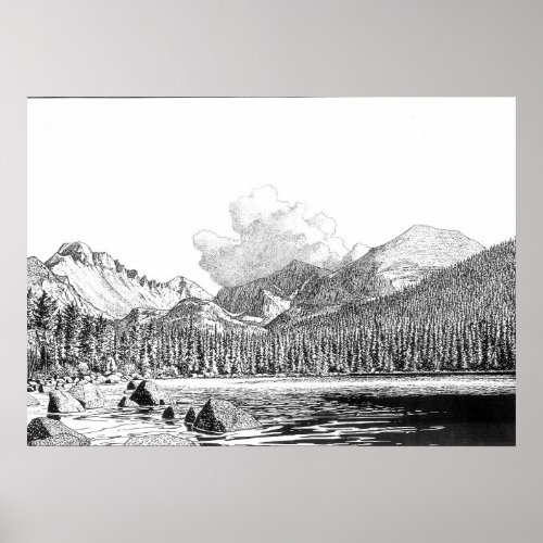 Rocky mountain national park poster
