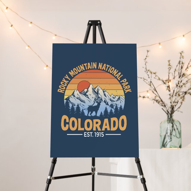 Rocky Mountain National Park Poster Vintage Print (In Situ (Stand))