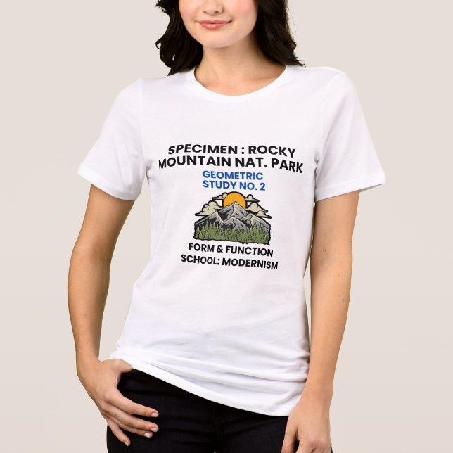 Rocky Mountain National Park Retro Specimen Tri-Blend Shirt (Front)