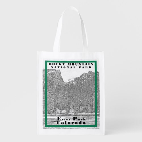 Rocky Mountain National Park Reusable Grocery Bag