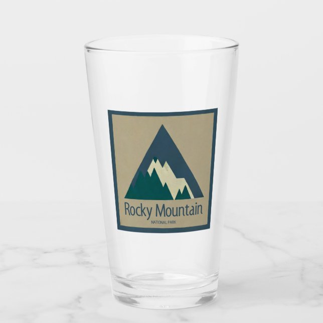 Rocky Mountain National Park Rustic Glass (Front)