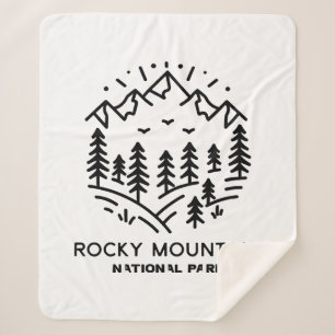 Rocky Mountain National Park Sherpa Blanket