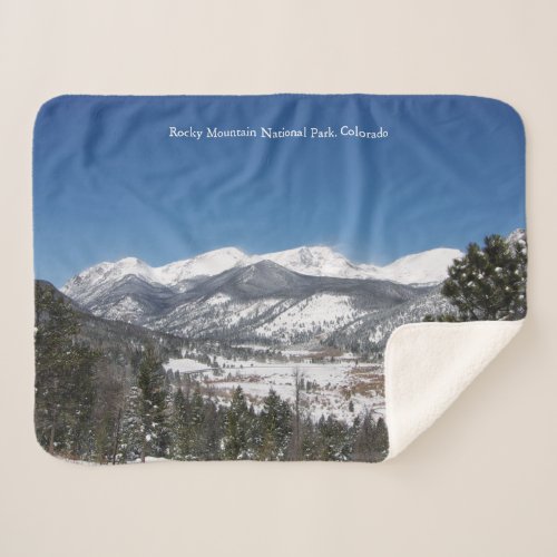 Rocky Mountain National Park sherpa blanket