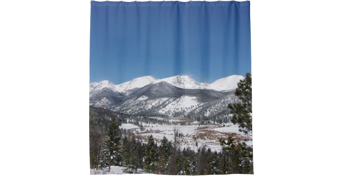 Rocky Mountain National Park shower curtain Zazzle