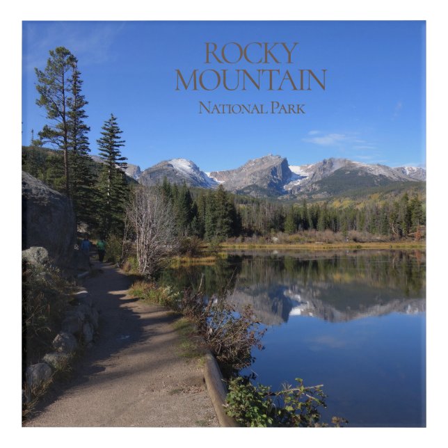 Rocky Mountain National Park Sprague Lake Acrylic Print (Front)