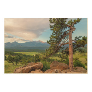 Rocky Mountain National Park Spring Sunrise Wood Wall Art