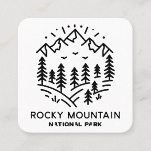 Rocky Mountain National Park Square Business Card