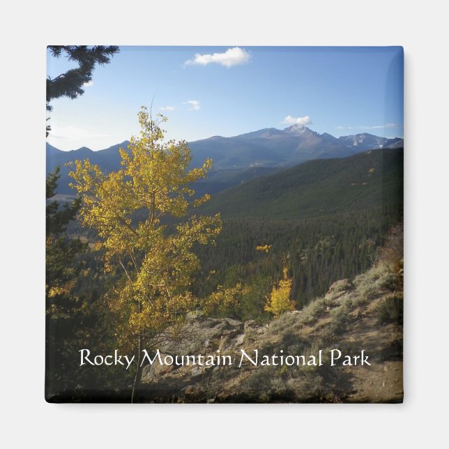 Rocky Mountain National Park square magnet (Front)