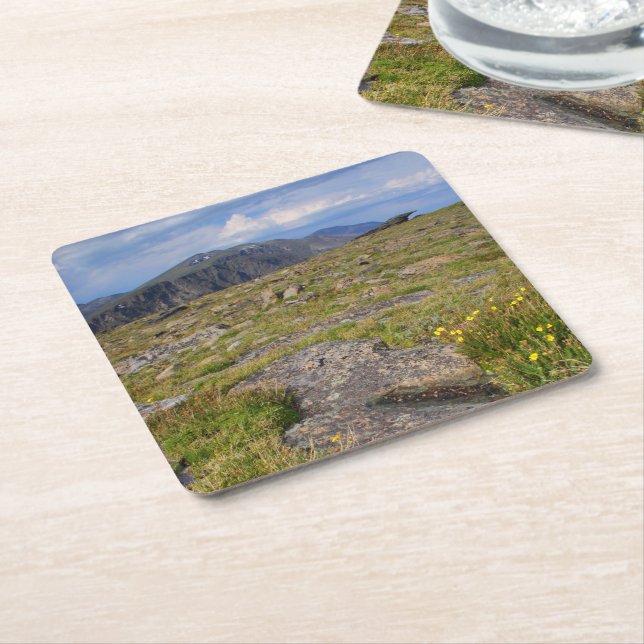 Rocky Mountain National Park Square Paper Coaster (Angled)