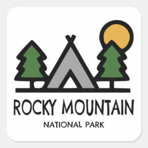 Rocky Mountain National Park Square Sticker