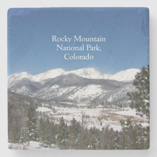 Rocky Mountain National Park stone coaster