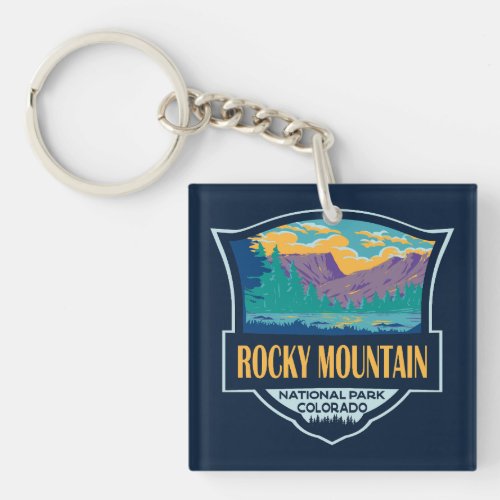 Rocky Mountain National Park Teton Range Travel Keychain