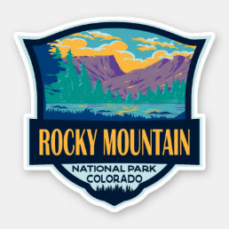 Rocky Mountain National Park Teton Range Travel Sticker