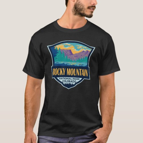 Rocky Mountain National Park Teton Range Travel T_Shirt