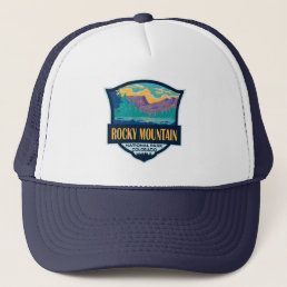 Rocky Mountain National Park Teton Range Travel Trucker Hat