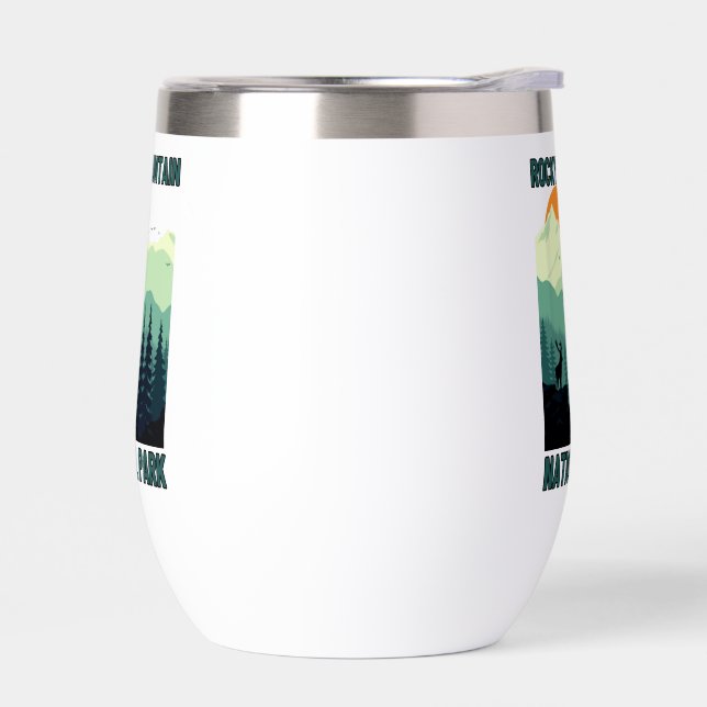 ROCKY MOUNTAIN NATIONAL PARK THERMAL WINE TUMBLER (Left)