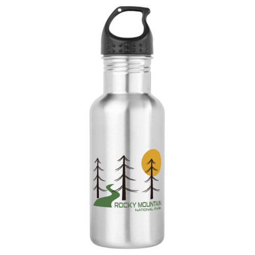 Rocky Mountain National Park Trail Stainless Steel Water Bottle