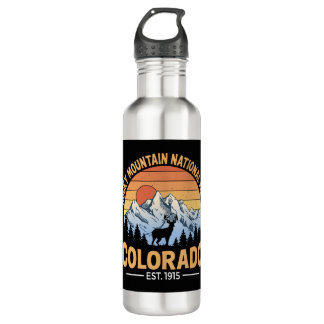 Rocky Mountain National Park Tumbler Travel Stainless Steel Water Bottle