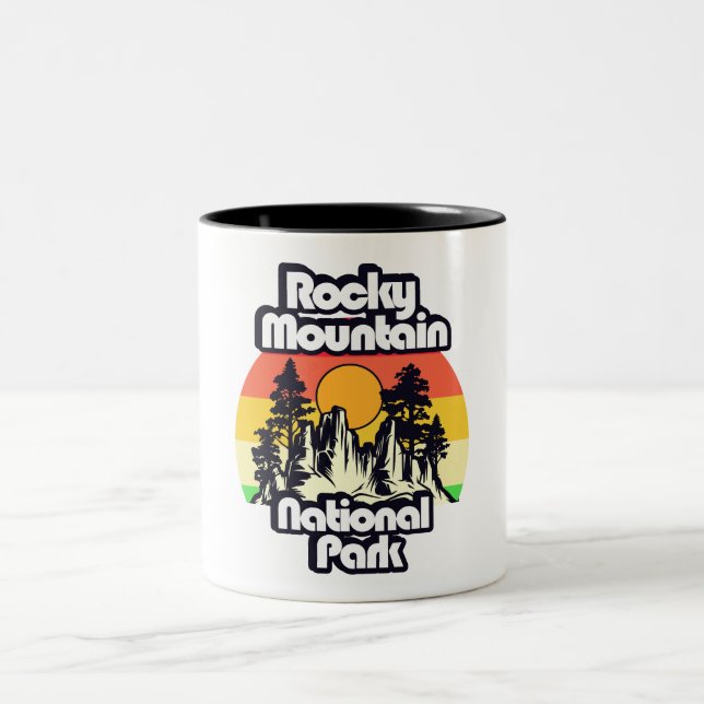 Rocky Mountain National Park Two-Tone Coffee Mug (Center)