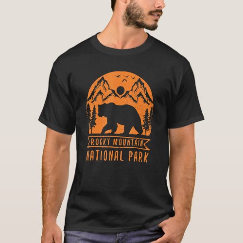 Rocky Mountain National Park Us Vintage Colorado H T_Shirt