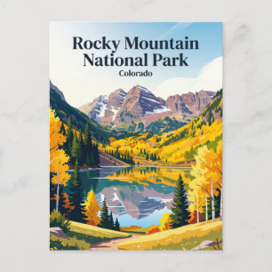 Rocky Mountain National Park USA Postcard