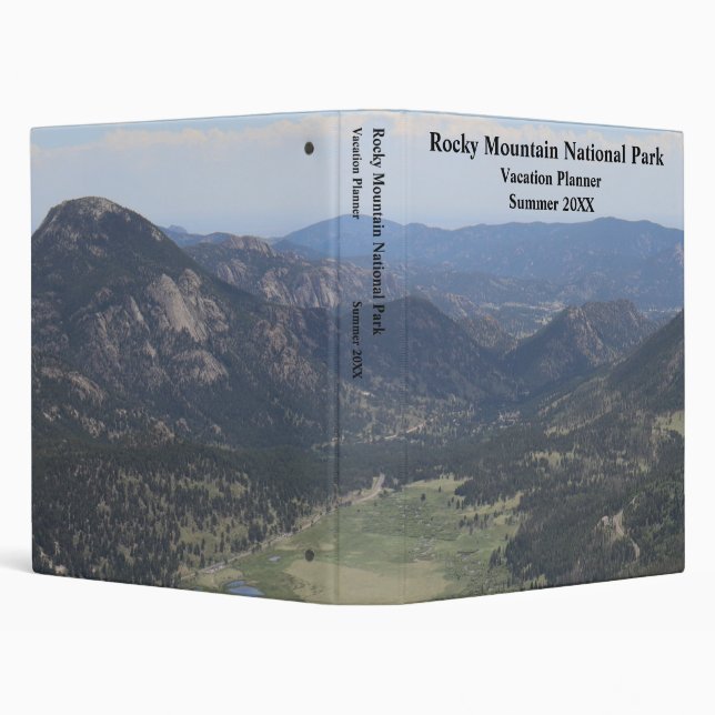 Rocky Mountain National Park Vacation Planner 3 Ring Binder (Background)