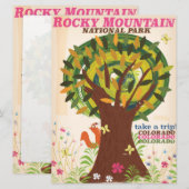 Rocky Mountain national park vintage poster (Front/Back)