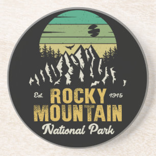 Rocky Mountain National Park Vintage Souvenirs 60s Coaster