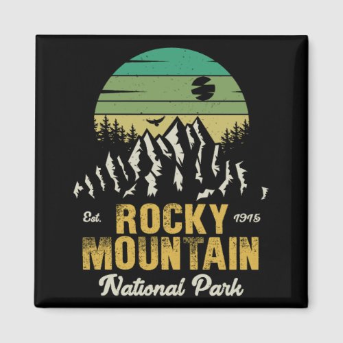 Rocky Mountain National Park Vintage Souvenirs 60s Magnet