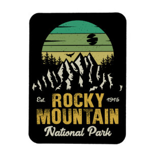Rocky Mountain National Park Vintage Souvenirs 60s Magnet