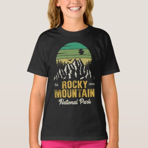 Rocky Mountain National Park Vintage Souvenirs 60s T_Shirt