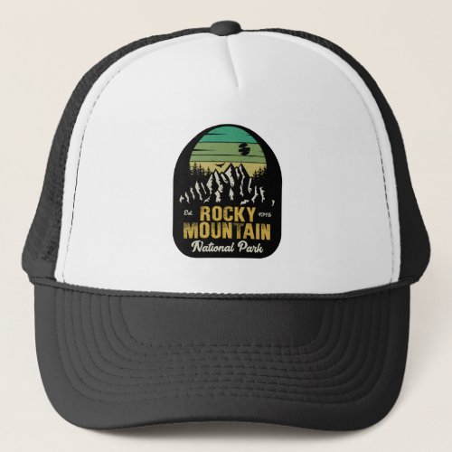 Rocky Mountain National Park Vintage Souvenirs 60s Trucker Hat