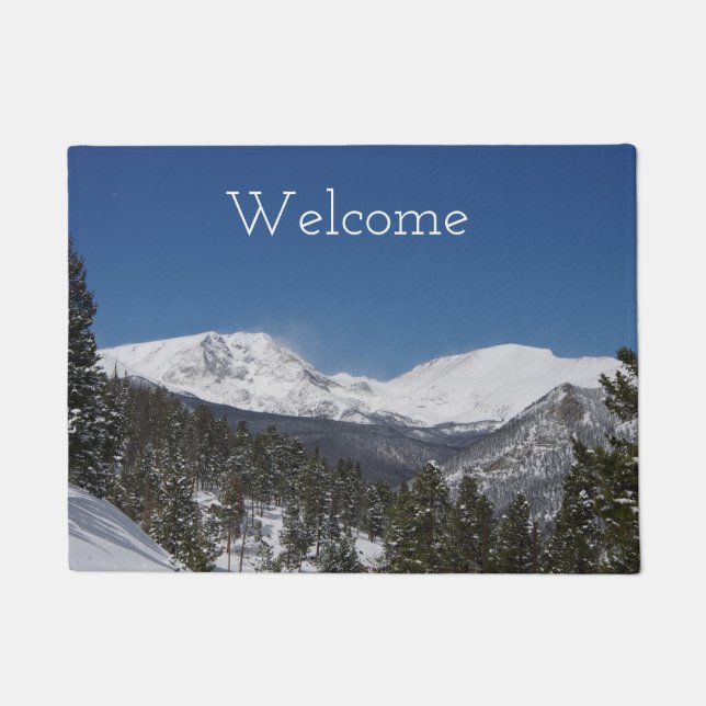 Rocky Mountain National Park Welcome door mat (Front)