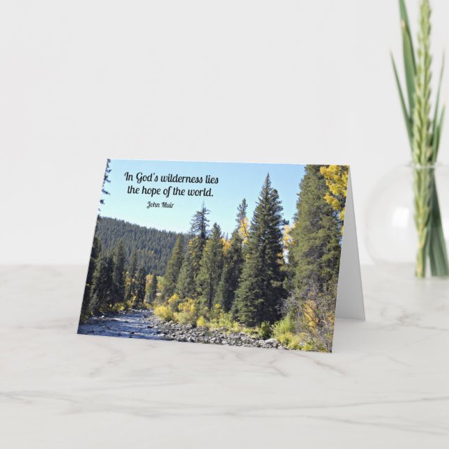 Rocky Mountain National Park with quote Card (Front)