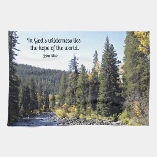 Rocky Mountain National Park with quote Towel