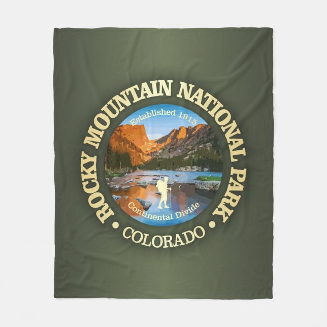 Rocky Mountain (NP2) Fleece Blanket (Front)