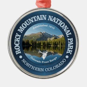 Rocky Mountain NP 2 Metal Ornament